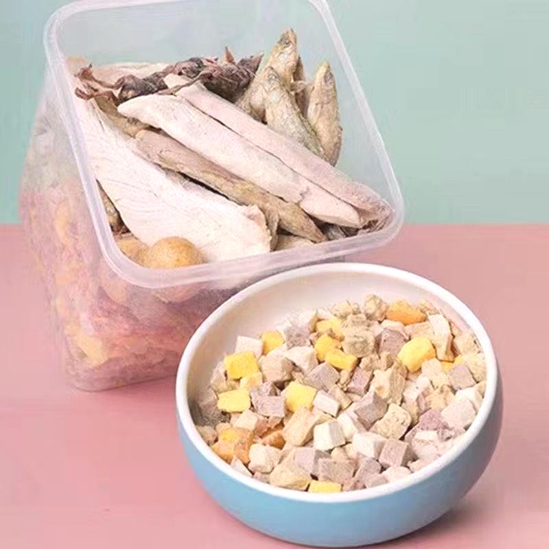 冻干混合袋装九拼鸡肉粒鸡胸宠物非鹌鹑零食不掉毛专用补钙 - 图3