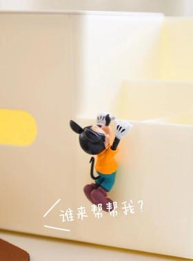 米奇插座开关装饰摆件客厅创意卡通墙贴装饰diy杯缘公仔结婚摆件