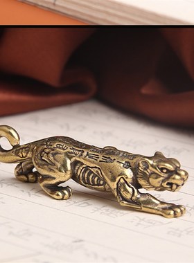 速发一体虎符黄铜扣车汽小挂件男器高档铜潮兵符吊坠摩托车挂绳