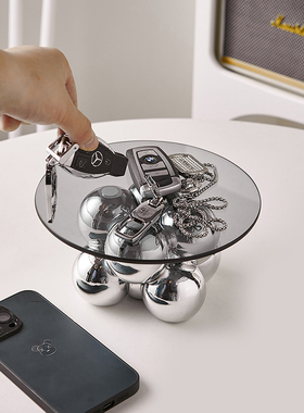 速发室物架轻奢高档卧置化妆台妆面化桌品首饰香薰收纳盘