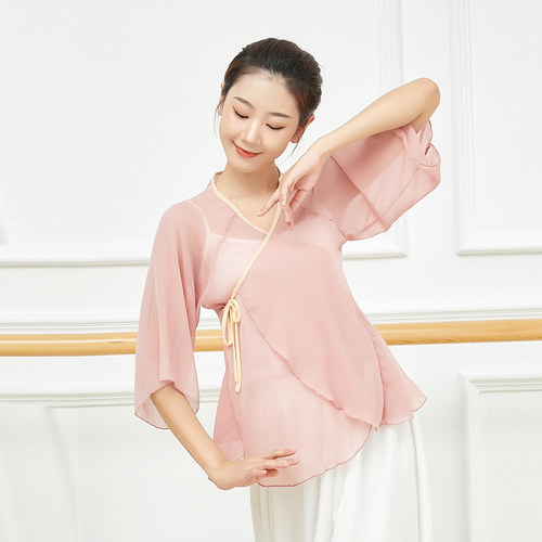 速发古舞舞纱衣体韵舞蹈服飘逸中国风练典服秋形身训练服装仙气开 - 图1