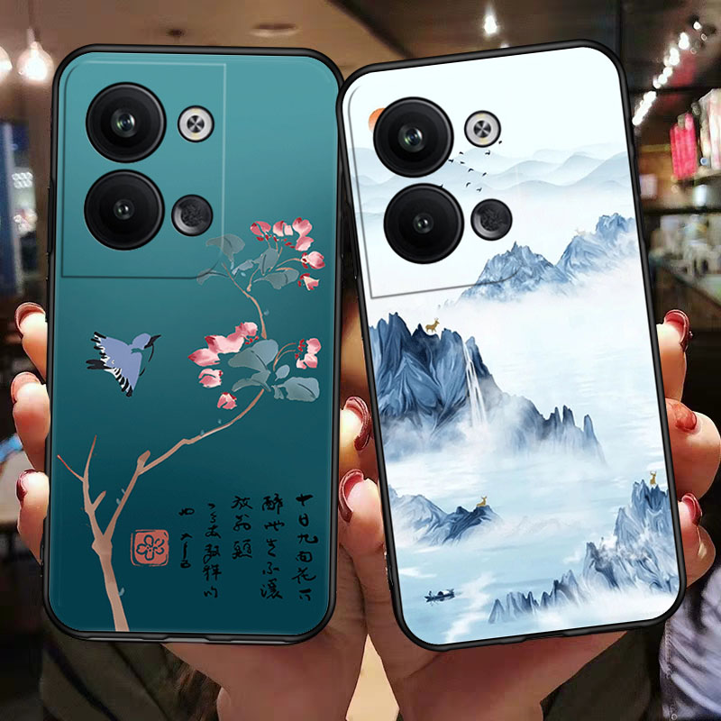 适用于opporeno9pro手机壳PGX110钢化膜opop软套reno9硅胶Ren09pro简约rone9p彩绘oopr9P创意reno9por国潮风 - 图0