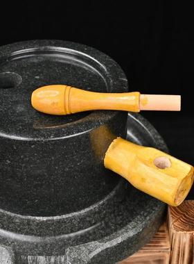 磨用手石磨02家小石磨迷你豆腐机石用家用闽南豆工浆石磨盘