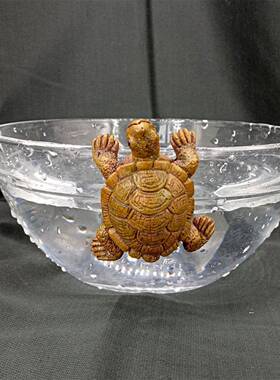 花盆件造挂景树脂挂艺乌龟花盆工挂件HE202409微型童话花园水族馆