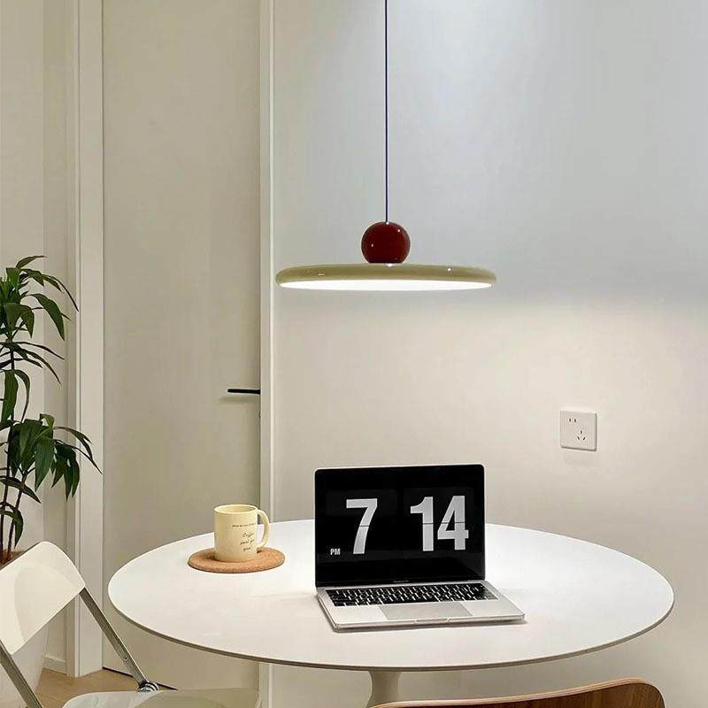 餐厅吊奶油风现简约饭厅灯飞碟全光吧台灯代设计谱师led餐桌452灯,淘宝优惠券,粉丝福利购,淘宝优惠卷