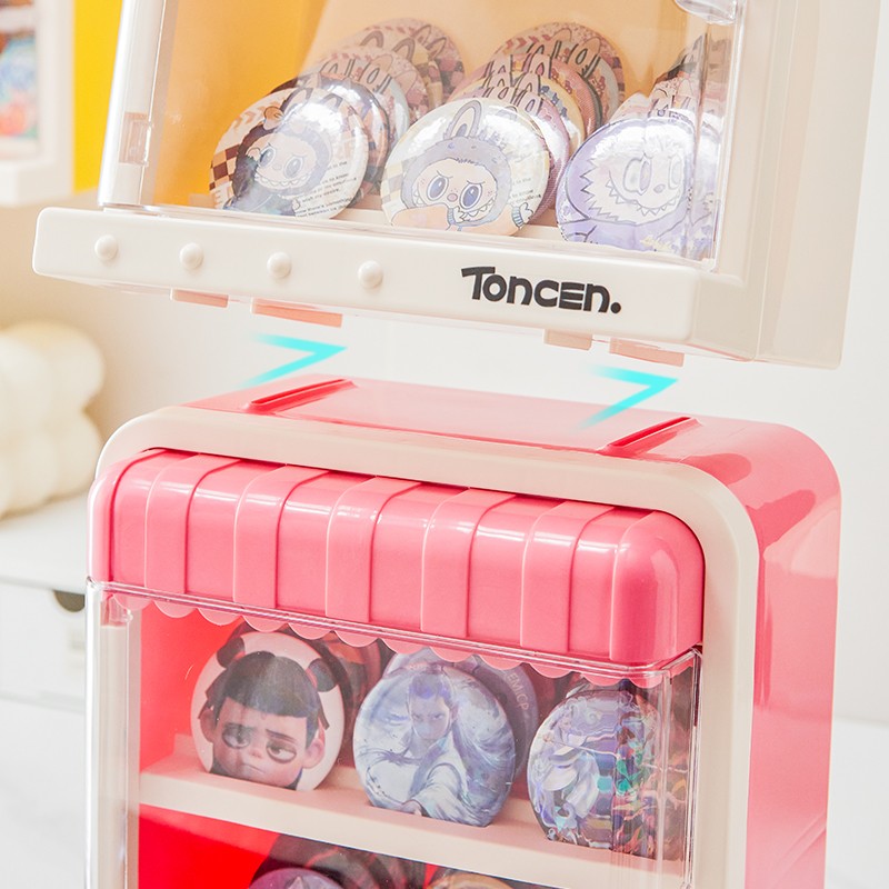 RMAX吧唧展示架挂墙亚克力多层置物架痛桌好物周边徽章谷子收纳盒 - 图1