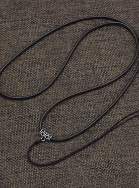 简约时尚粗款长版外套项链绳挂绳