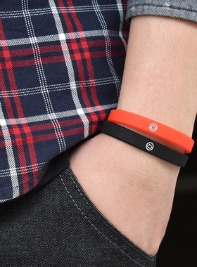 腕带手带微笑情侣手圈情绪管理控