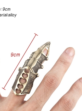 别致手饰嘻哈欧美炫酷尖顶长关节