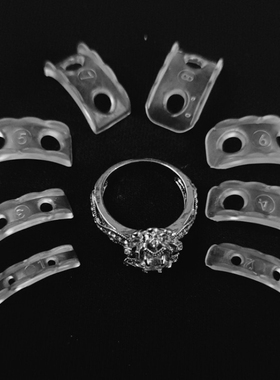 封口调整胶垫垫戒指调节器透明垫