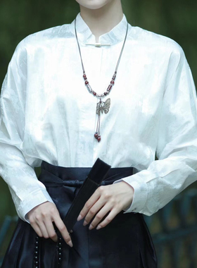 新中式项链古风璎珞背云流苏马面裙配饰汉服吊坠国风上衣搭配装饰