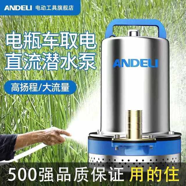 German imported Andre DC submersible pump small 12v water pump 4860v agricultural irrigation battery car battery
