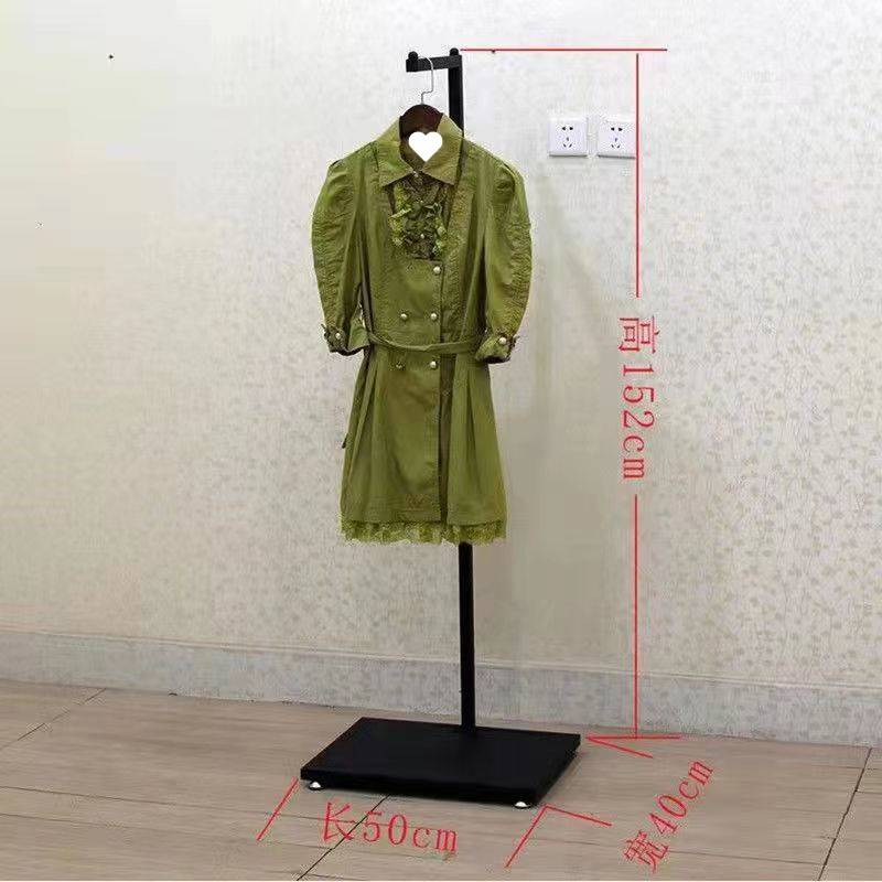 家用简易衣柜铁艺展架落地网红衣帽架多功能衣物置物架卧室衣帽架 - 图3