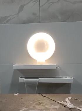 水幕墙流水d屏风户外景观摆件庭院装饰轻奢石材酒店背景墙简约水