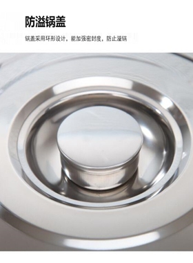 不锈钢盖圆形加厚桶盖单卖配件通用平盖大小号缸盖盆锅盖商用