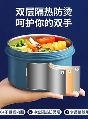 日式便当打包盒保温家用带饭上班族一人饭盒可微波炉加热小型制定