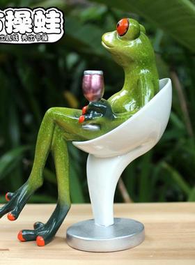 红酒装饰摆件新款树脂工艺酒吧女神书桌餐厅创意浪漫情侣个性礼物