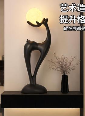 福鹿落地摆件客厅电视柜沙发旁高级感装饰品旺宅搬家乔迁新居礼品