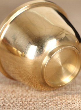 速发小茶杯 铜茶杯 铜杯 佛用供奉财神杯水圣杯酒杯供杯佛具用品