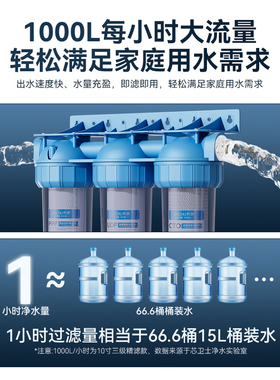 10寸三级前置过滤器自来水净水器