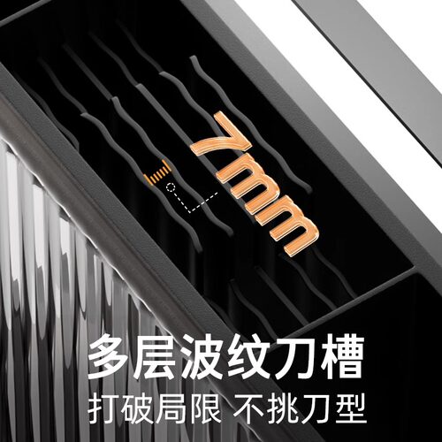 王麻子刀架置物架菜板菜刀筷子厨房刀具一体收纳刀座官方旗舰店 - 图1