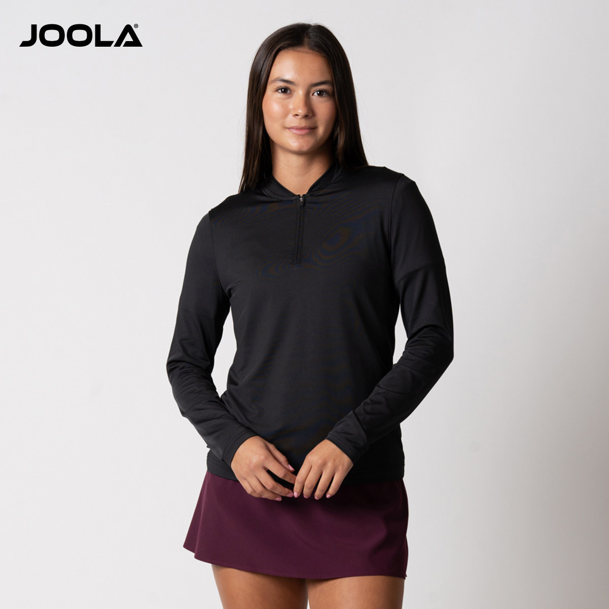 JOOLA匹克球圆领长袖运动上衣休闲户外百搭比赛球服修身舒适女款,淘宝优惠券,粉丝福利购,淘宝优惠卷