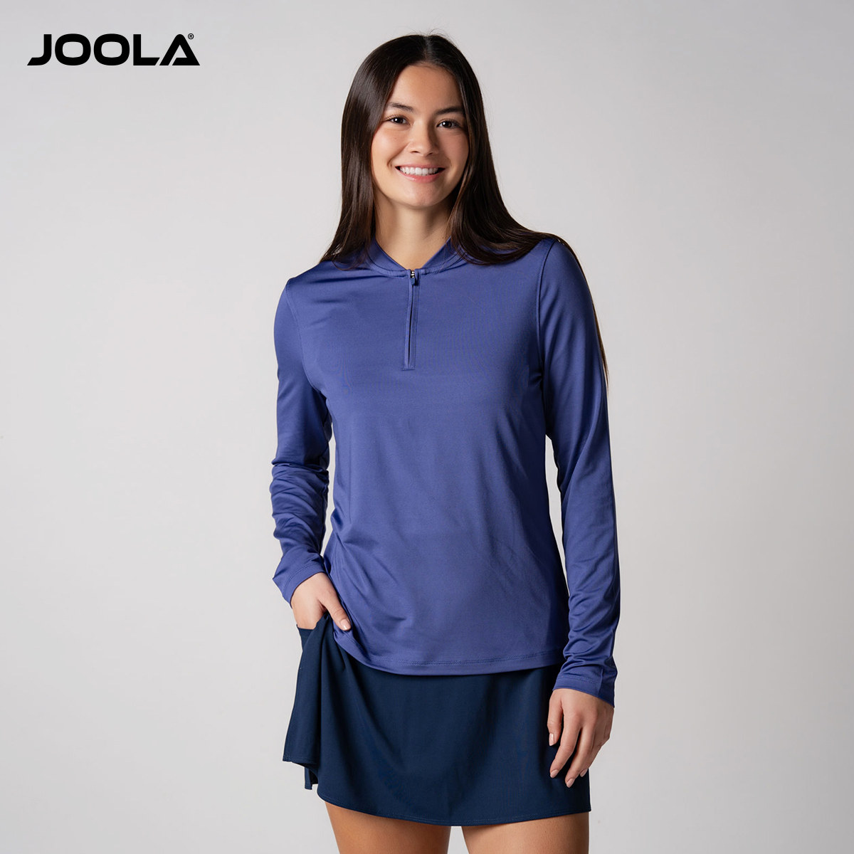 JOOLA匹克球圆领长袖运动上衣休闲户外百搭比赛球服修身舒适女款,淘宝优惠券,粉丝福利购,淘宝优惠卷