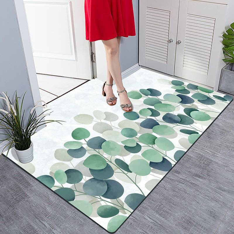 Leather entrance door mat entrance door waterproof scrubbable pvc entrance door carpet no-wash floor mat
