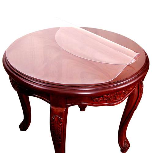 P66D圆形桌桌布垫防PVC-1006水防油水晶板pvc软玻璃透明餐桌防烫 - 图3