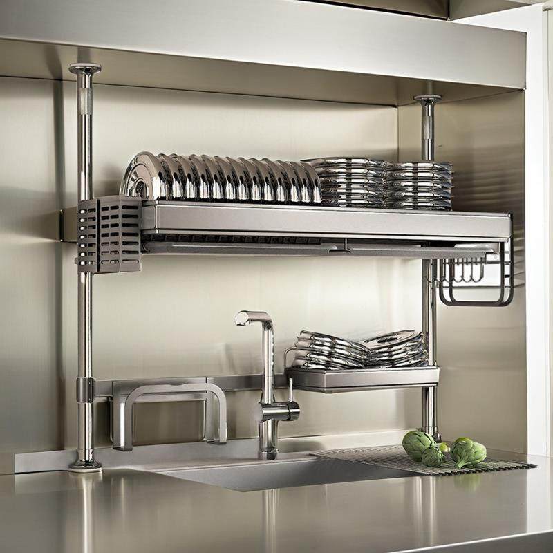 顶天碟立地?厨房置物架水槽沥水架不锈钢碗架多层收纳架架放10024,淘宝优惠券,粉丝福利购,淘宝优惠卷
