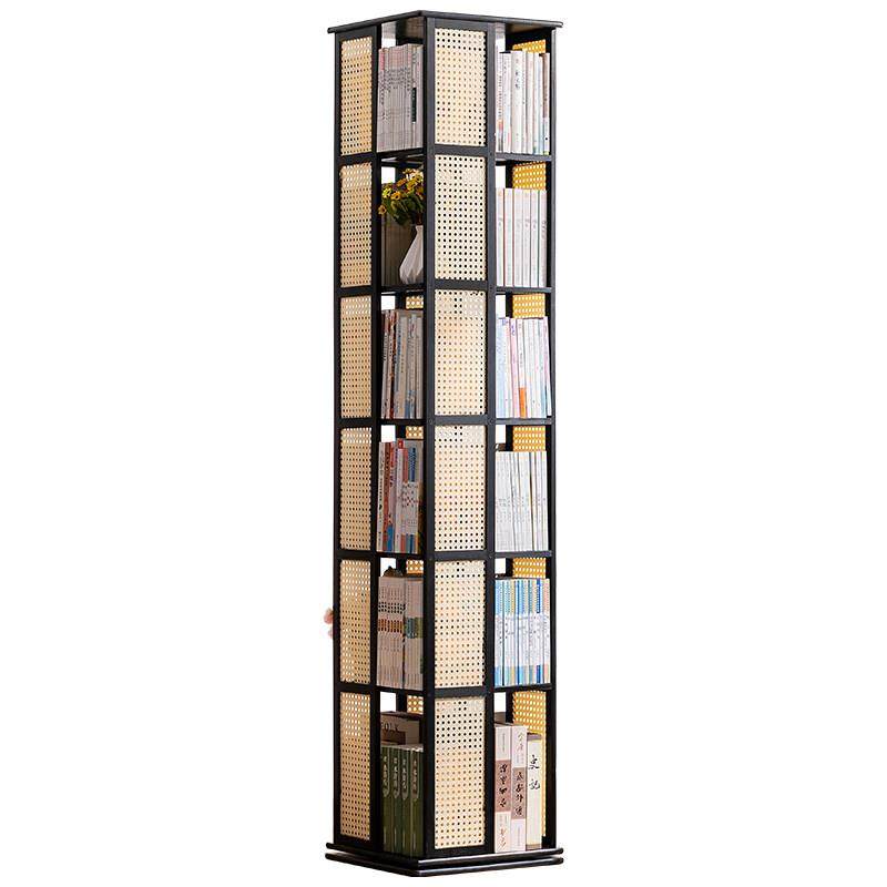 旋转书架落地置物架书柜子家用儿童客厅简易实木靠墙展示柜杂物柜,淘宝优惠券,粉丝福利购,淘宝优惠卷