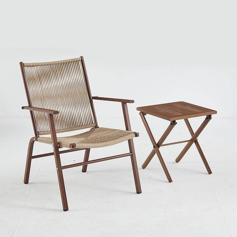 庭院小花园铁艺藤编椅室外阳台休闲藤椅三件套组合餐厅摆摊椅,淘宝优惠券,粉丝福利购,淘宝优惠卷