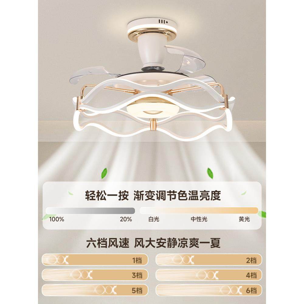 北欧护眼高级感风扇灯客厅卧室餐厅高档静音带风扇吊灯轻奢吊扇灯,淘宝优惠券,粉丝福利购,淘宝优惠卷