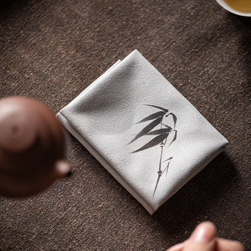 清山胡同禅意手绘麂皮绒吸水茶巾家用中式复古茶桌布功夫茶具配件,淘宝优惠券,粉丝福利购,淘宝优惠卷
