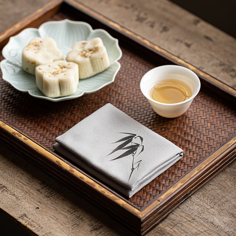 清山胡同禅意手绘麂皮绒吸水茶巾家用中式复古茶桌布功夫茶具配件,淘宝优惠券,粉丝福利购,淘宝优惠卷