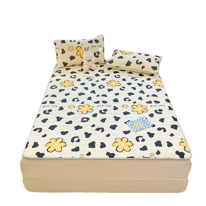 A类乳胶凉席四件套床笠款夏天夏季可机洗冰丝席三件套学生空调席4,淘宝优惠券,粉丝福利购,淘宝优惠卷