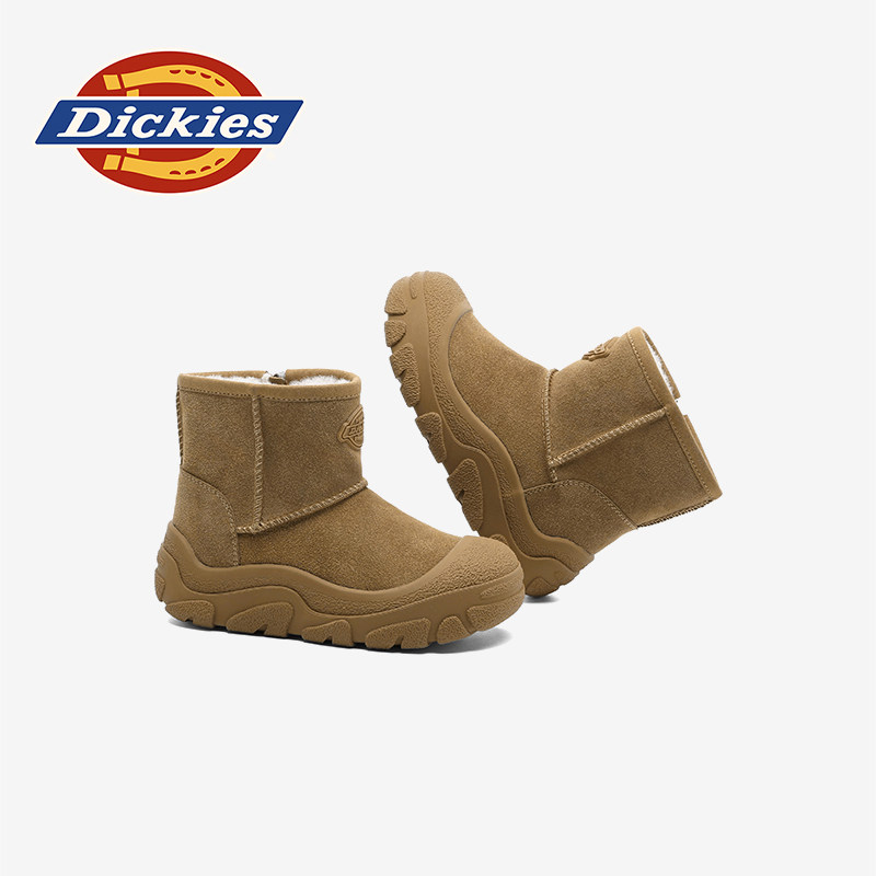 Dickies童鞋女童雪地靴2025冬季新款加绒加厚儿童棉鞋大童宝宝靴,淘宝优惠券,粉丝福利购,淘宝优惠卷