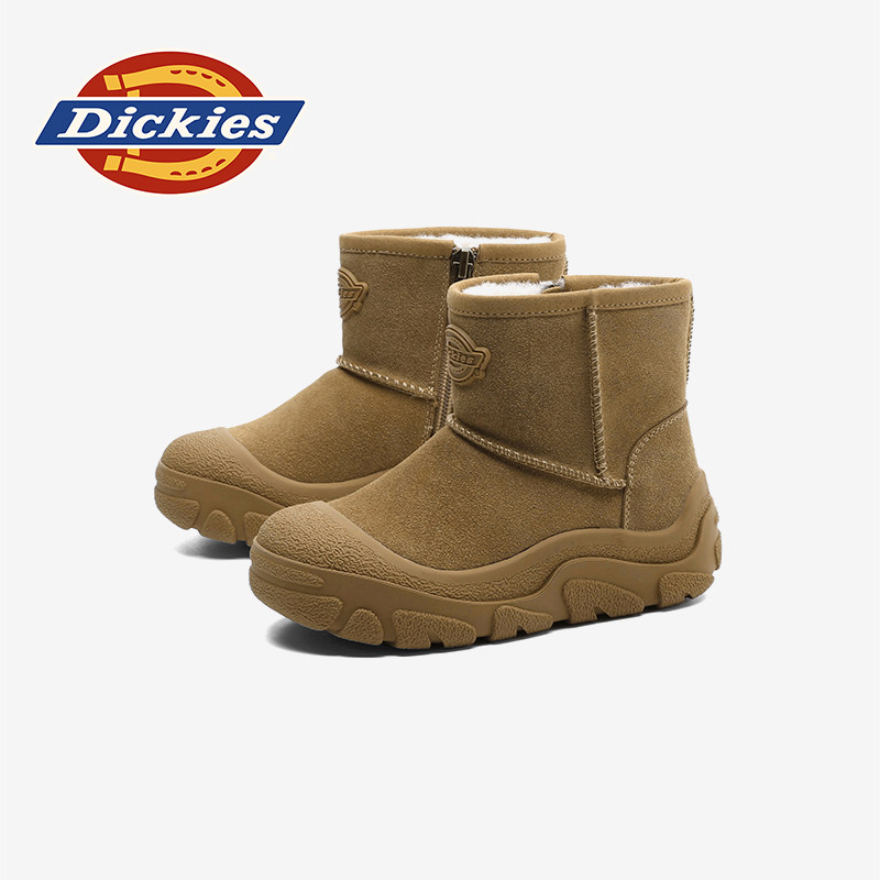 Dickies童鞋女童雪地靴2025冬季新款加绒加厚儿童棉鞋大童宝宝靴,淘宝优惠券,粉丝福利购,淘宝优惠卷