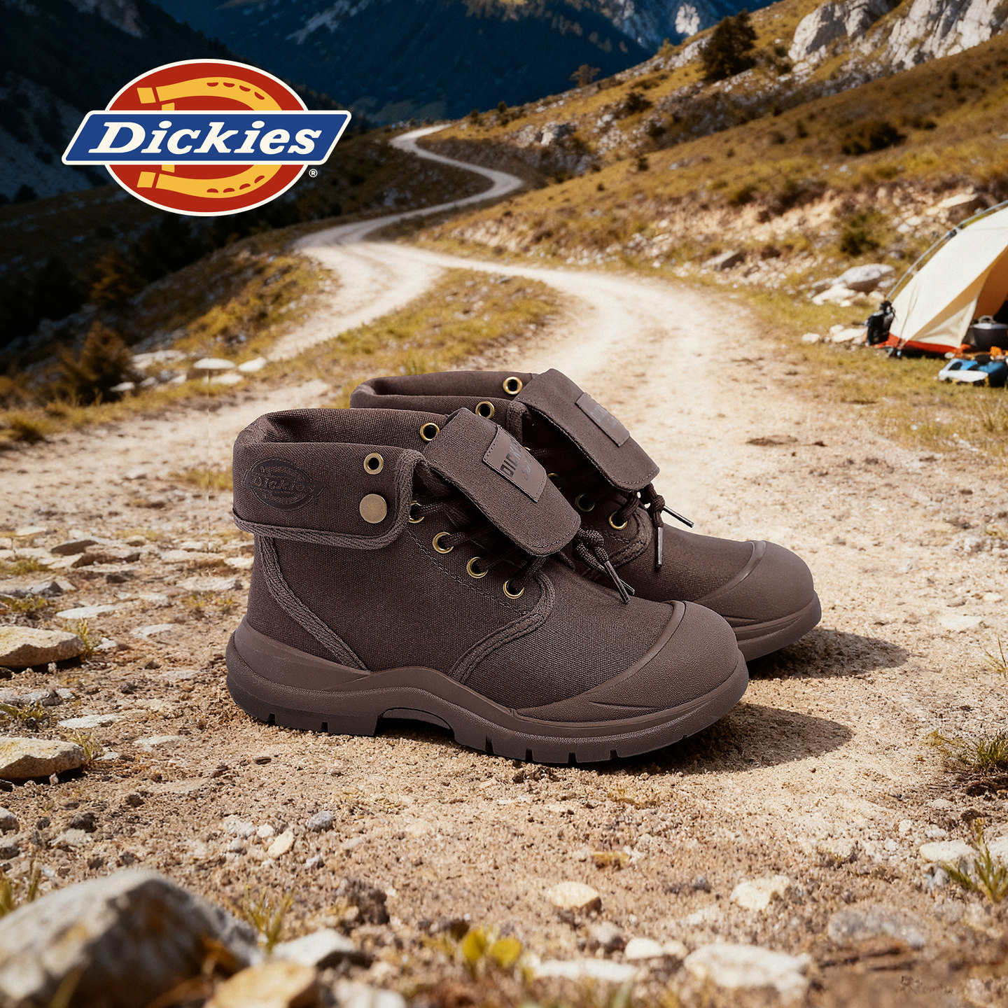 Dickies儿童靴2025新款男童美式复古工装靴女童小学生帆布马丁靴,淘宝优惠券,粉丝福利购,淘宝优惠卷