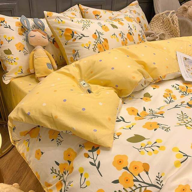 Pure cotton ENXING20 single piece quilt cover 1501x20 single person 0 bed sheet 00 cotton 1.25 meters single dormitory flower quilt