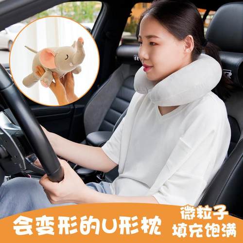 创意变形U型枕卡通公仔颈椎枕旅行飞机汽车护颈枕头便携护脖靠枕 - 图2