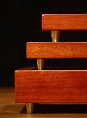 热销胡桃木底座摆件新中式家居客厅貔貅麒麟底座摆设装饰品