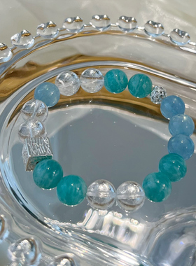 天然水晶小众高级海蓝宝手链