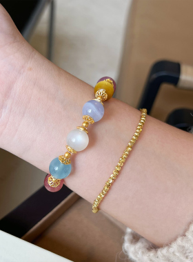 【多宝多福】天然水晶手串招财转运2025夏新款送女友老婆饰品手链