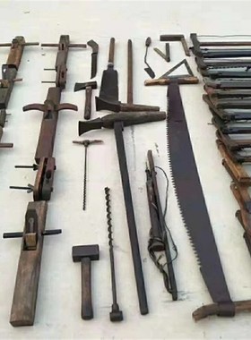 老物件影视道具民俗博物馆老工y具件古玩木雕欧洲古董家俱物件老