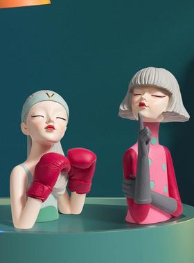 现代简约桌面摆件电视柜客厅装饰玄关摆设女装店橱窗陈列软装搭配