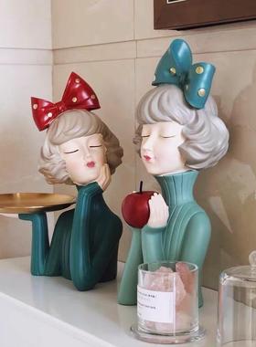 婚庆布置订婚摆件送新人结婚礼物玄关入户电视柜桌面红酒架摆件