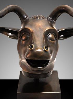 厂家铸造黄铜圆明园十二生肖兽首摆件青铜兽首喷泉工艺品装饰礼品