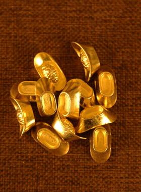 百福缸配件水晶元宝琉璃米五帝钱鸿运珠底座聚宝盆套装