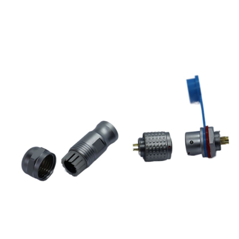 防水航空插头插座XSP12 XS12母头 公头2P4芯7芯推拉式快速锁紧M12 - 图2
